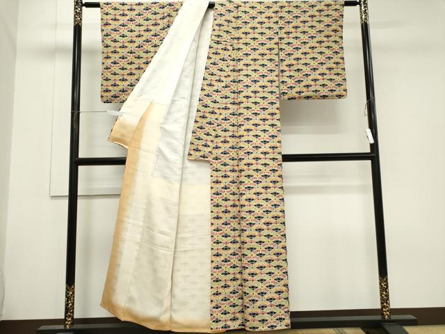 平和屋着物■上質な小紋 型染め 蝶尽くし 正絹 逸品 CABH0867ou
