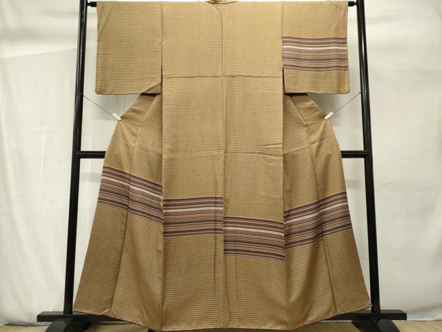 平和屋着物■訪問着 横段文 正絹 逸品 CABH0878ou