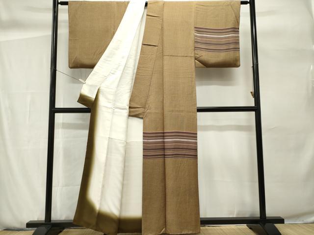 平和屋着物■訪問着 横段文 正絹 逸品 CABH0878ou