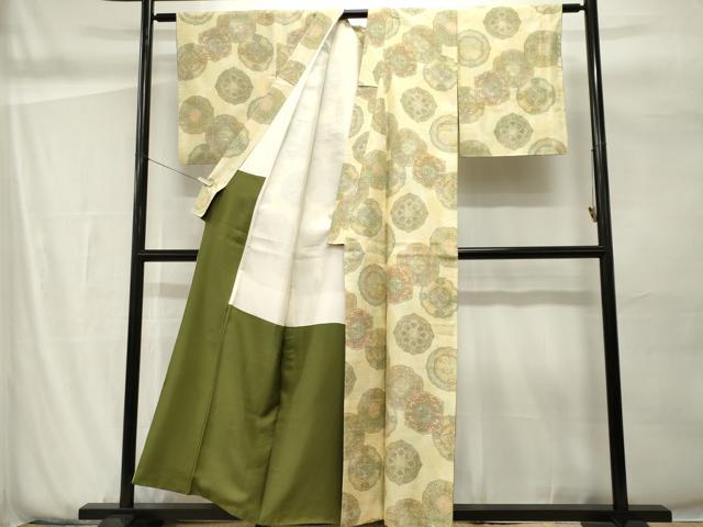 平和屋着物■上質な紬 正倉院花文 正絹 逸品 CABH0885ou