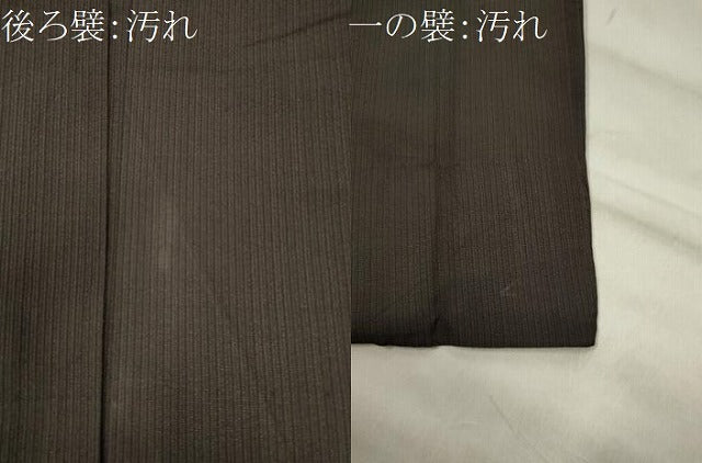 平和屋着物●男性 行灯袴 お召地 縞 正絹 逸品 CABH0892ou