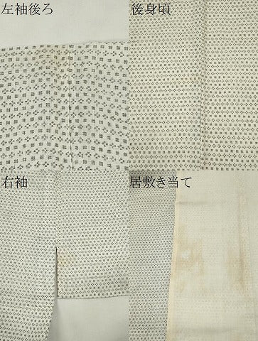 平和屋着物*夏物 男性 小紋・浴衣兼用 格子柄 綿麻 逸品 CABH0903ou