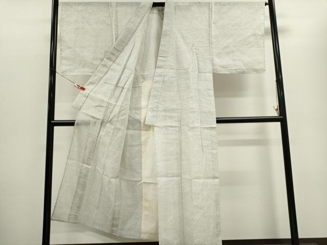 平和屋着物*夏物 男性 小紋・浴衣兼用 格子柄 綿麻 逸品 CABH0903ou