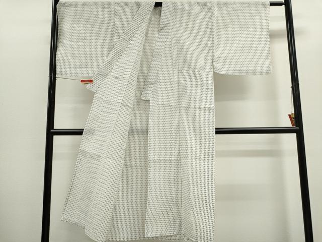平和屋着物*夏物 男性 小紋・浴衣兼用 霞文 正絹 逸品 CABH0905ou