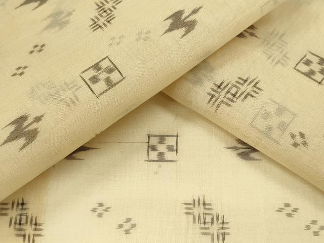 平和屋着物*夏物 本場琉球絣 夏琉球 正絹 逸品 CABH0907ou
