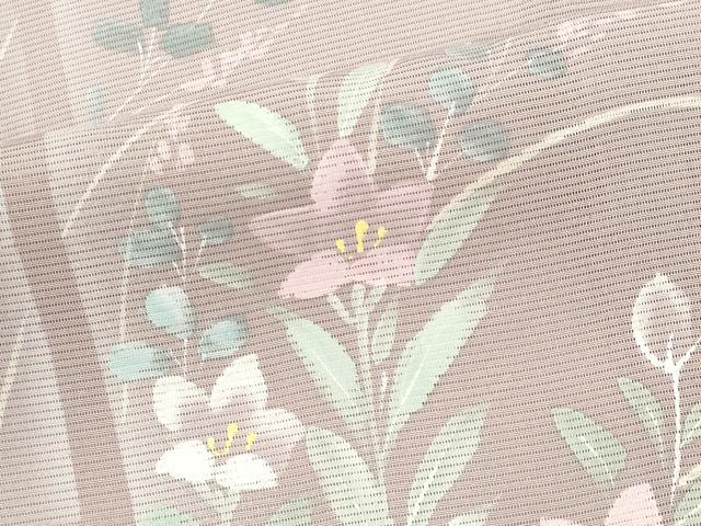 平和屋着物*夏物 訪問着 絽 草花文 暈し染め 正絹 逸品 CABH0909ou