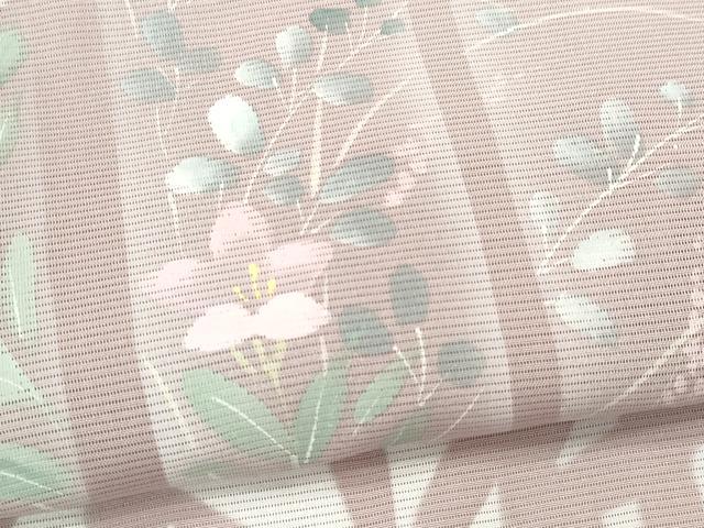 平和屋着物*夏物 訪問着 絽 草花文 暈し染め 正絹 逸品 CABH0909ou