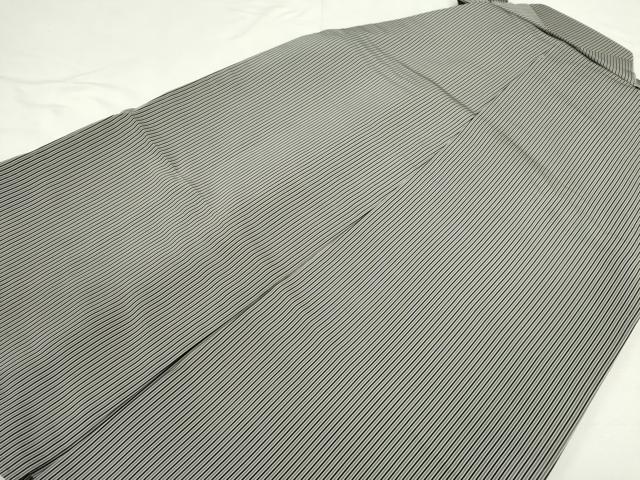 平和屋着物*夏物 男性 行灯袴 縦絽 縞 正絹 逸品 CABH0910ou