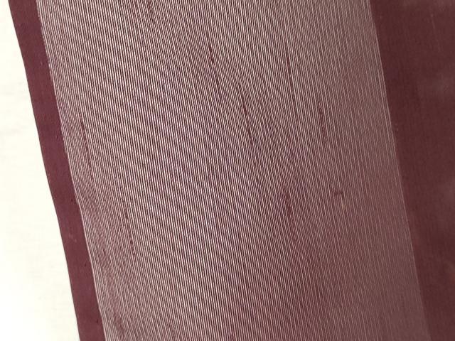 平和屋着物*夏物 色無地 舞楓文紗 紫鳶色 正絹 逸品 CABH0912ou