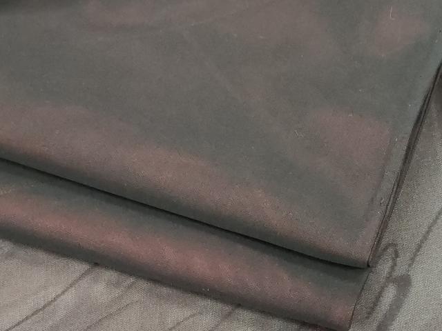 平和屋着物*夏物 小紋 紗 流水文 黒地 正絹 逸品 CABH0915ou