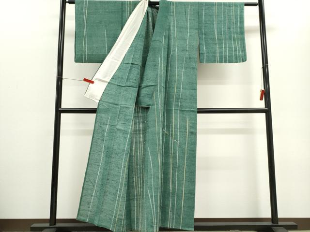平和屋着物*夏物 訪問着 絽 ろうけつ染め 間道 銀糸 阪急百貨店扱い 正絹 逸品 CABH0916ou
