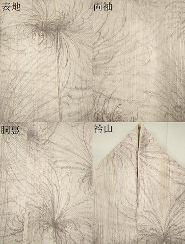 平和屋着物*夏物 小紋 紗 乱菊 正絹 逸品 CABH0917ou