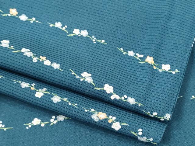 平和屋着物*夏物 小紋 絽 横段花文 正絹 逸品 CABH0933ou