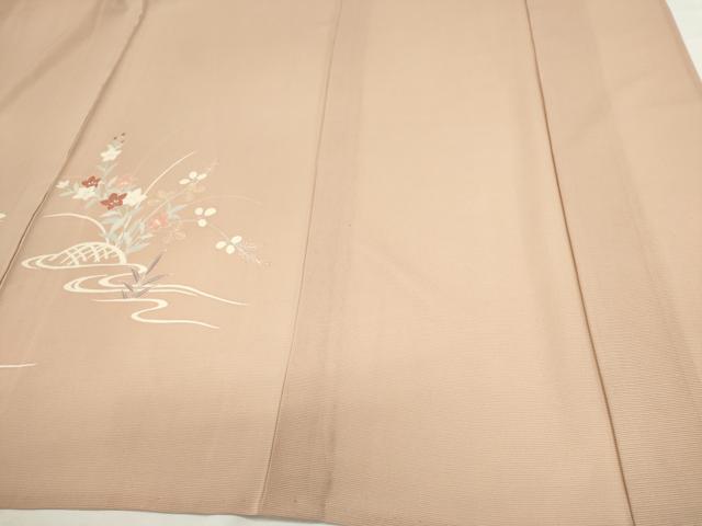 平和屋着物*夏物 訪問着 絽 刺繍 流水草花文 正絹 逸品 未使用 CABH0947ou