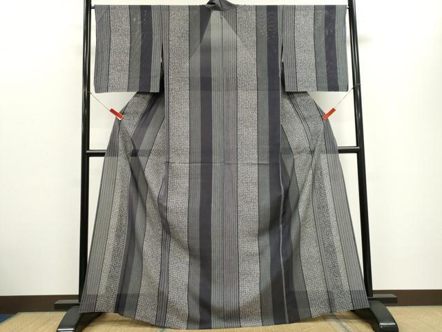 平和屋着物*夏物 小紋 絽 間道 正絹 逸品 CABH0954ou