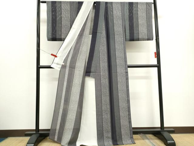 平和屋着物*夏物 小紋 絽 間道 正絹 逸品 CABH0954ou