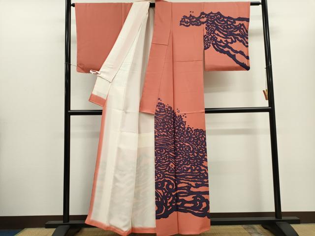 平和屋着物■訪問着 立波文 正絹 逸品 CABH1093ou
