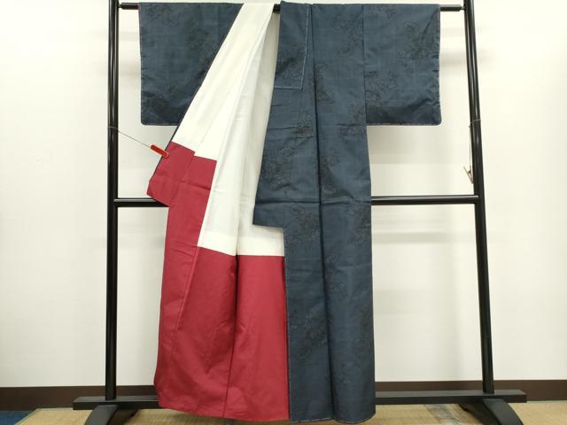平和屋着物■本場大島紬 7マルキ 唐草文 正絹 逸品 未使用 CABH1095ou