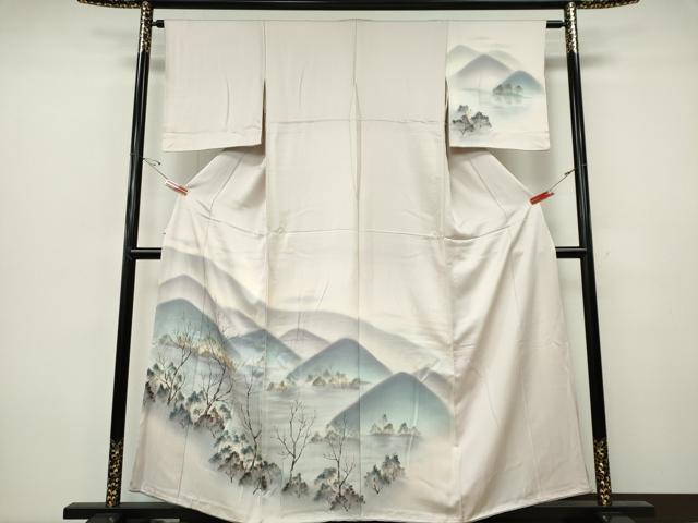 平和屋着物■訪問着 遠山風景文 暈し染め 正絹 逸品 CABH1096ou