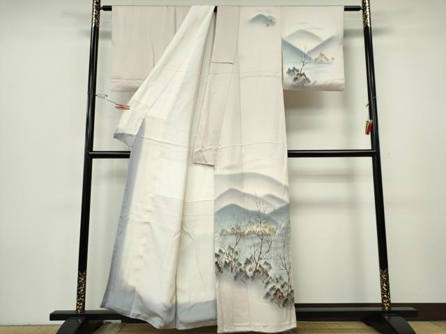 平和屋着物■訪問着 遠山風景文 暈し染め 正絹 逸品 CABH1096ou