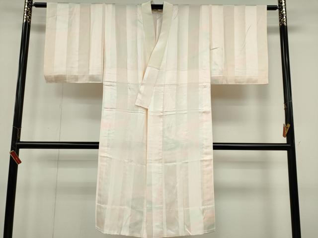平和屋着物■長襦袢 無双仕立て 流水花地紋 暈し染め 正絹 逸品 CABH1104ou