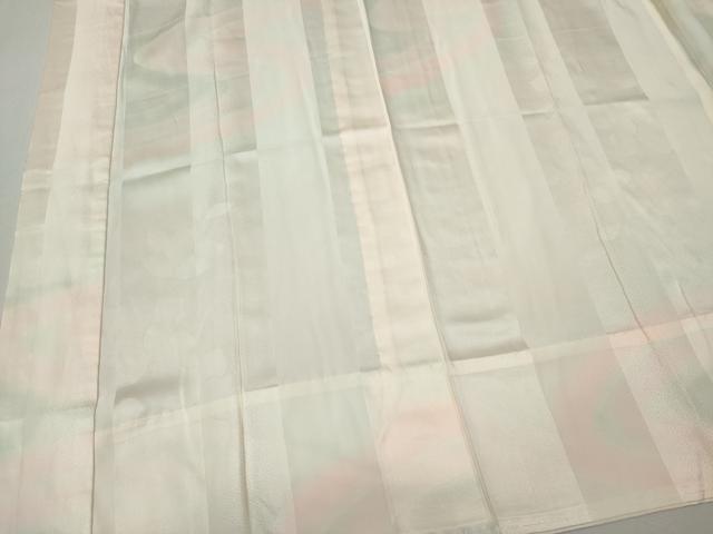 平和屋着物■長襦袢 無双仕立て 流水花地紋 暈し染め 正絹 逸品 CABH1104ou