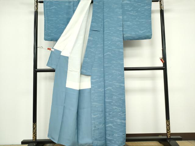 平和屋着物■上質な色無地 草木地紋 桝花色 正絹 逸品 CABH1107ou