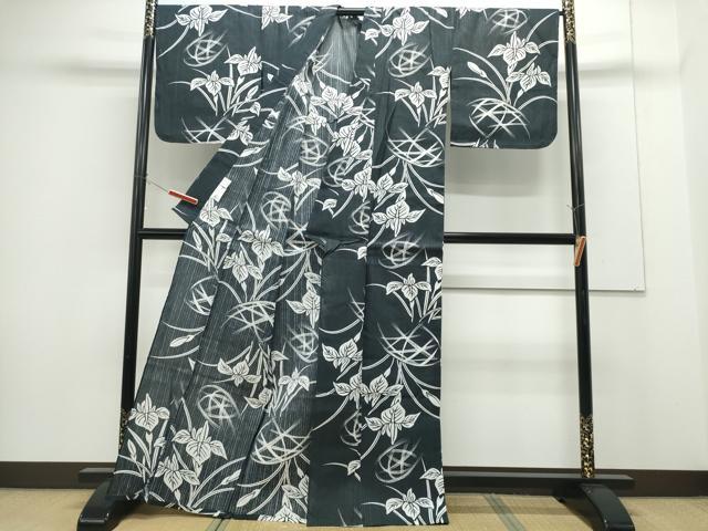 平和屋着物∴夏物 浴衣 杜若 綿 逸品 CABH1211ng