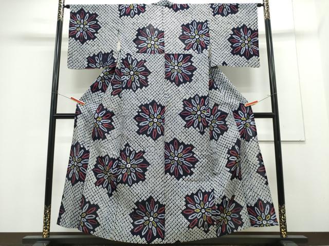 平和屋着物∴夏物 浴衣 有松鳴海絞り 花火 綿 逸品 CABH1238ng