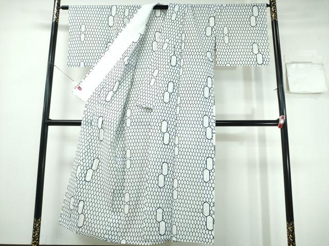 平和屋着物∴夏物 浴衣 綿絽 亀甲文 綿 逸品 CABH1254ng