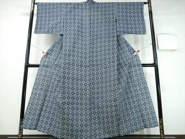 平和屋着物∴夏物 浴衣 花繋ぎ リップル生地 綿 逸品 CABH1257ng