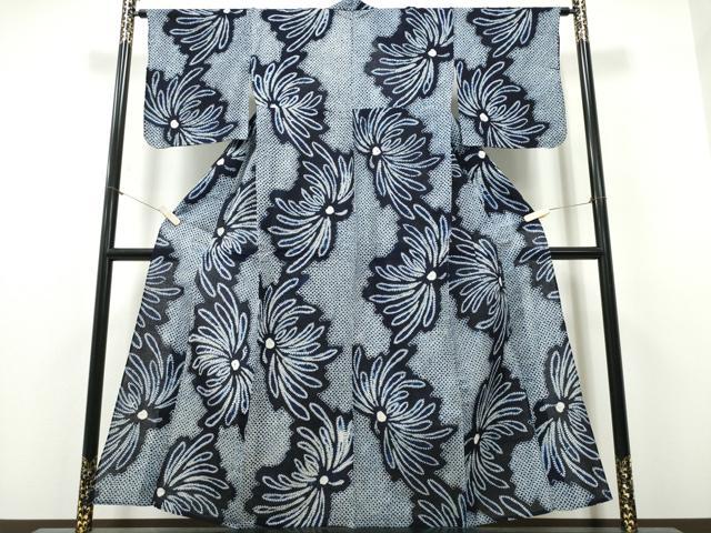 平和屋着物∴夏物 浴衣 有松鳴海絞り 乱菊 綿 逸品 CABH1277ng