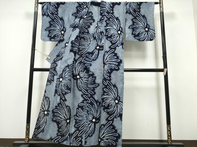 平和屋着物∴夏物 浴衣 有松鳴海絞り 乱菊 綿 逸品 CABH1277ng
