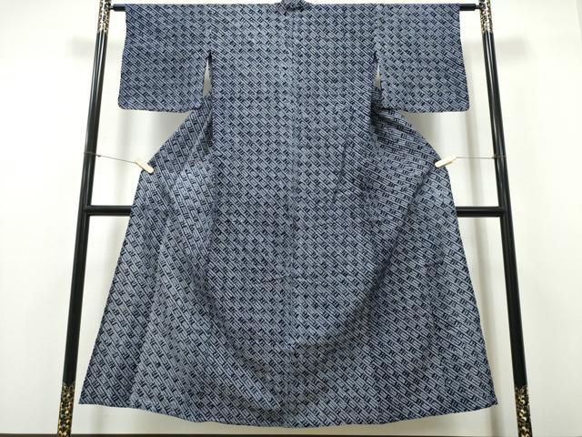 平和屋着物∴夏物 浴衣 有松鳴海絞り 幾何学文様 綿 逸品 CABH1278ng