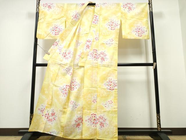 平和屋着物∴夏物 浴衣 草花文 綿 逸品 CABH1310ng
