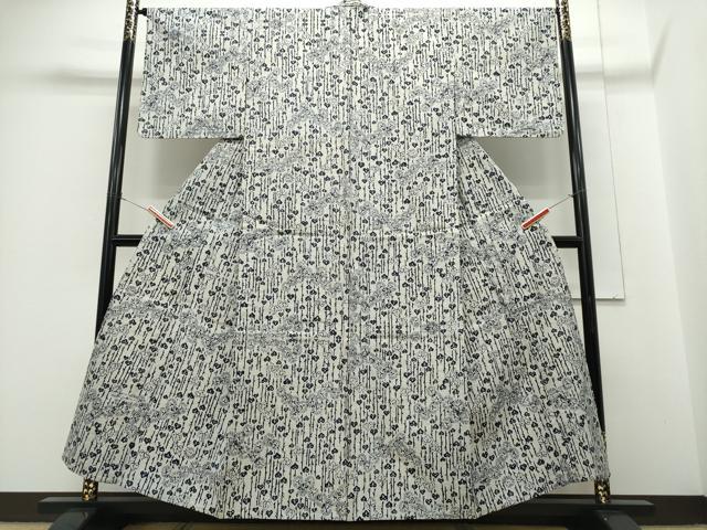 平和屋着物∴夏物 浴衣 注染 手縫い 枝松文 日本製 綿 逸品 CABH1312ng