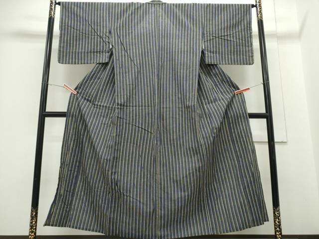 平和屋着物∴夏物 浴衣 縞 綿 逸品 CABH1313ng