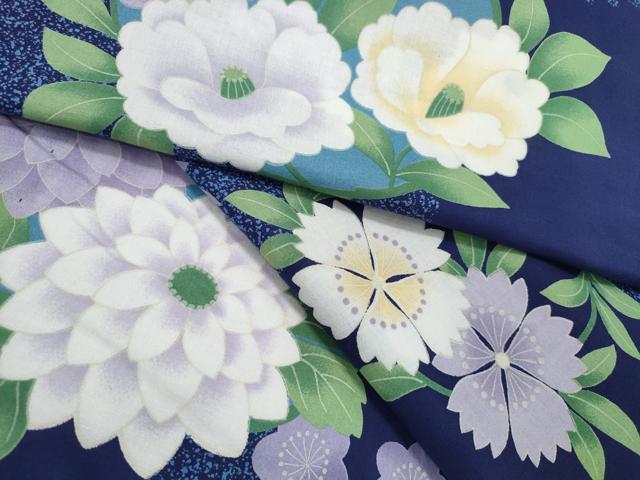 平和屋着物∴夏物 浴衣 花丸文 日本製 綿 逸品 CABH1322ng
