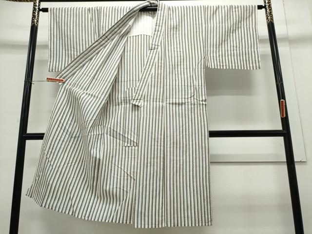 平和屋着物∴夏物 男性 浴衣 縞 綿 逸品 CABH1330ng