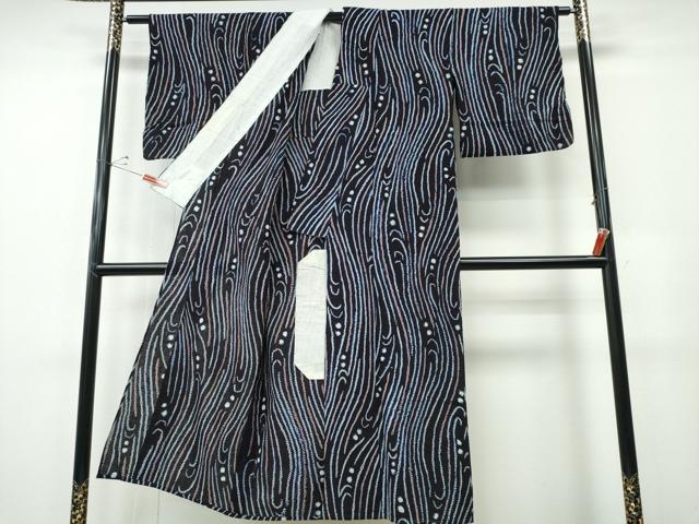 平和屋着物∴夏物 浴衣 有松鳴海絞り 流水文様 綿 逸品 CABH1348ng