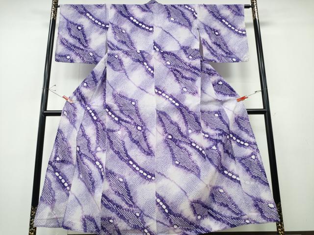 平和屋着物∴夏物 浴衣 有松鳴海絞り 流水文様 綿 逸品 CABH1361ng
