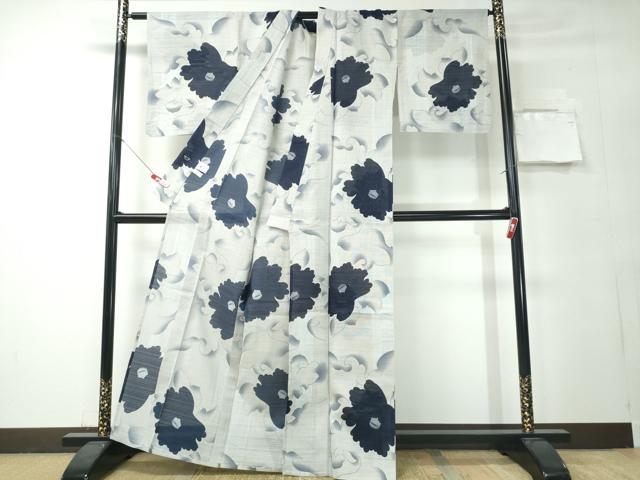 平和屋着物∴夏物 浴衣 コシノジュンコ JUNKO KOSHINO 舞花文 日本製 綿 逸品 CABH1377ng