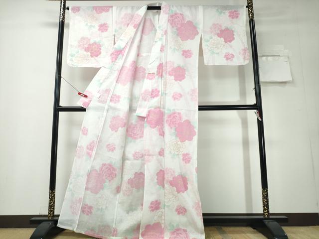 平和屋着物∴夏物 浴衣 薔薇 ラメ 綿 逸品 CABH1381ng