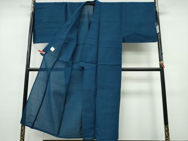 平和屋着物∴夏物 男性 浴衣 しじら織 藍色 綿 逸品 新品 CABH1455ng