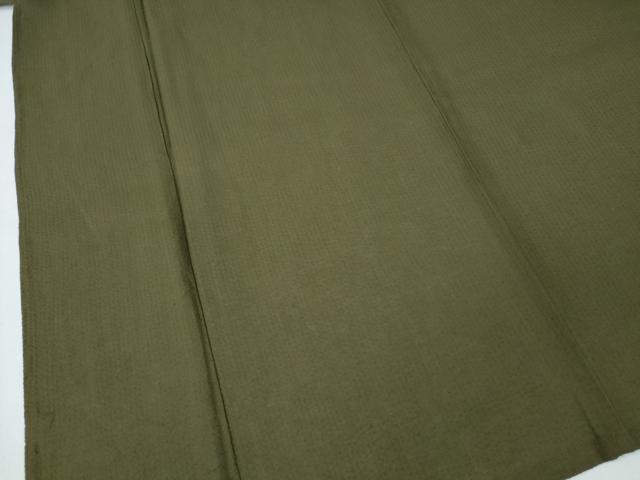 平和屋着物∴夏物 男性 浴衣 しじら織 海松色 綿 逸品 新品 CABH1466ng
