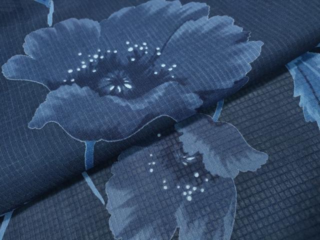 平和屋着物∴夏物 浴衣 コシノジュンコ JUNKO KOSHINO 綿紅梅 草花文 綿 逸品 CABH1480ng
