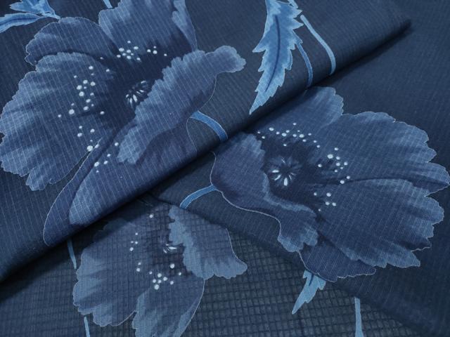 平和屋着物∴夏物 浴衣 コシノジュンコ JUNKO KOSHINO 綿紅梅 草花文 綿 逸品 CABH1480ng