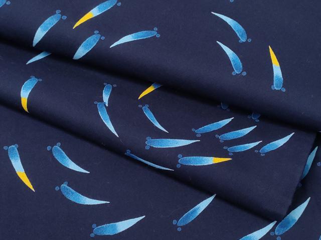 平和屋着物∴夏物 浴衣 注染 魚 さかな 日本製 綿 逸品 CABH1489ng