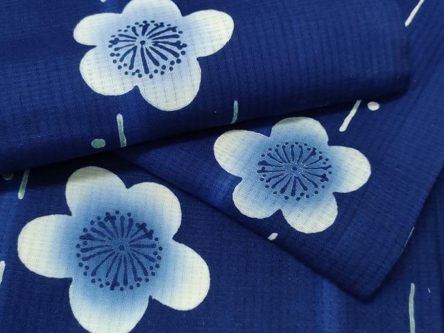 平和屋着物∴夏物 浴衣 枝梅文 やまと誂製 綿 逸品 CABH1490ng