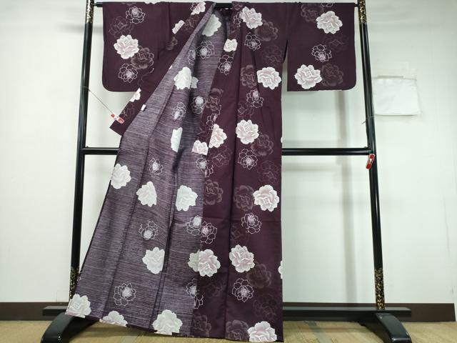 平和屋着物∴夏物 浴衣 綿紅梅 薔薇 ラメ 綿 逸品 CABH1544ng